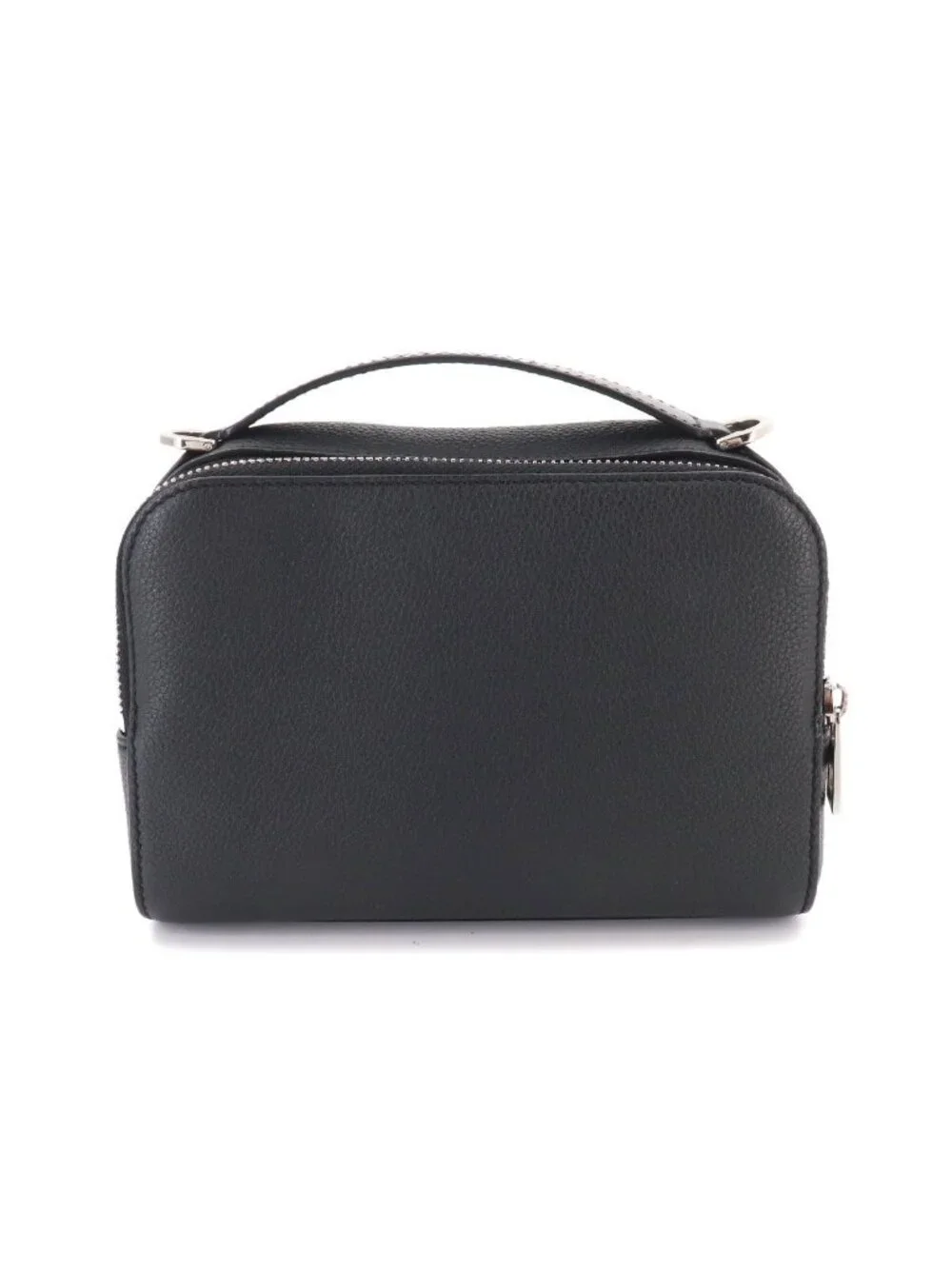 Loewe Crossbody Camera Bag Mini 2-Way Leather Black